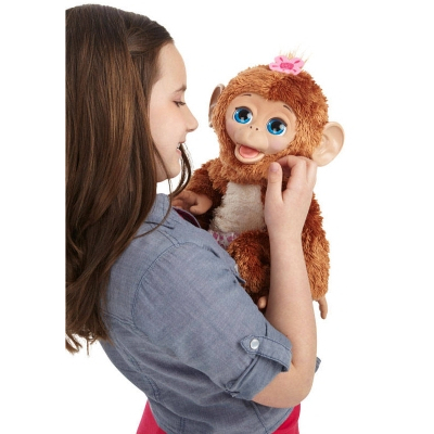 Мягкие животные - Интерактивная игрушка Fur Real Friends Смешливая обезьянка (A1650) (А1650)#5
