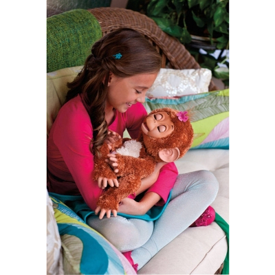 Мягкие животные - Интерактивная игрушка Fur Real Friends Смешливая обезьянка (A1650) (А1650)#7