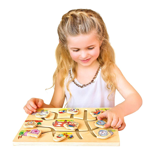 Розвивальні іграшки - Розвивальна іграшка Bino Підбери голови тваринам Ферма (88097)#3