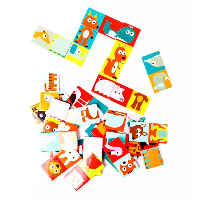 Настольные игры - Домино DJECO Сложи животное (DJ08165)#3