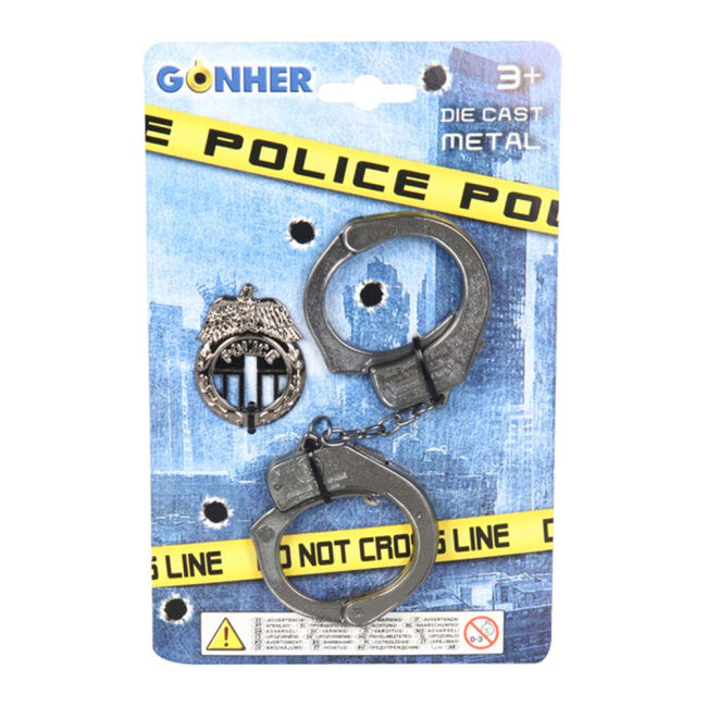 Наборы профессий - Игровой набор Gonher Наручники и значок полиции (324/0)#2