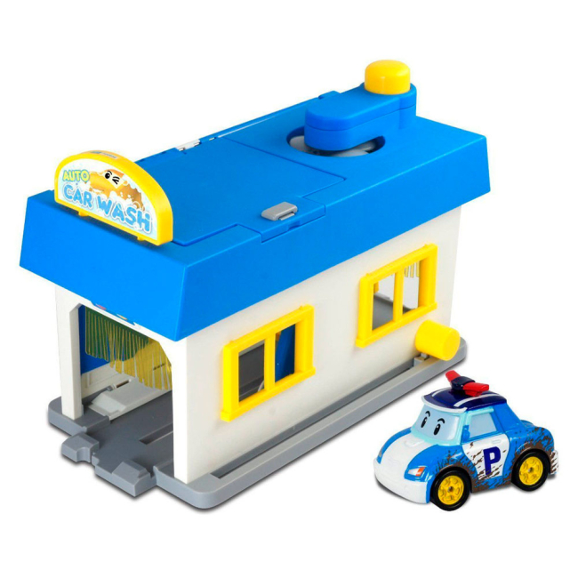 Игровая фигурка Silverlit и набор Мойка Poli Robocar (83159)#2