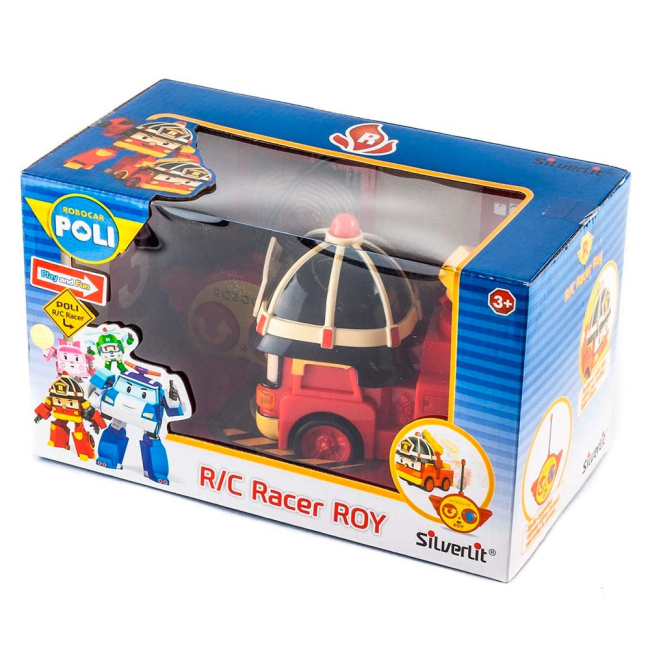 Фігурки персонажів - Іграшка Пожежна машина Рой на пульті управління Poli Robocar (83186)#4