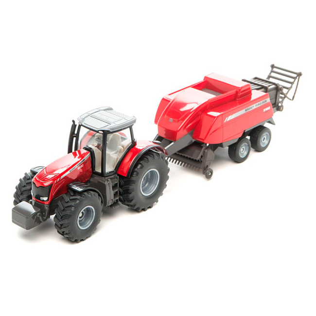 Транспорт и спецтехника - Игрушка Трактор с прессом среднего давления Siku (1951)#2