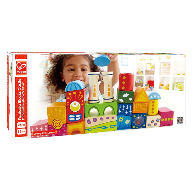Развивающие игрушки - Кубики Hape Замок деревянные (Е0418)#2