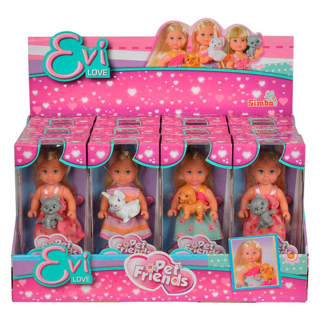 Куклы - Кукла Steffi & Evi Love Эви с маленьким питомцем 3 вида (5730513)#2