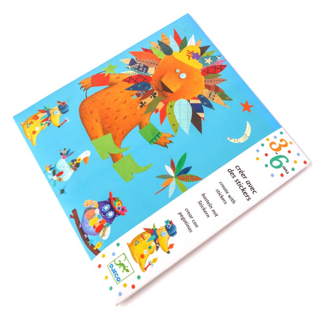 Набори для творчості - Набір наклейок DJECO Створи тварину (DJ08932)#2