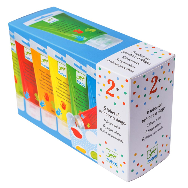 Канцтовары - Набор пальчиковых красок DJECO 6 шт (DJ08860)#2