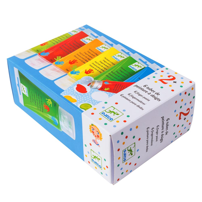 Канцтовары - Набор пальчиковых красок DJECO 6 шт (DJ08860)#3