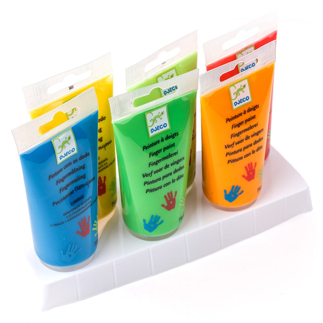 Канцтовары - Набор пальчиковых красок DJECO 6 шт (DJ08860)#5