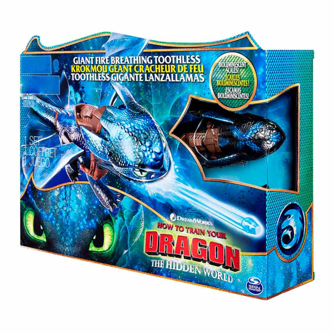 Фігурки персонажів - Ігрова фігурка Беззубик дихаючий вогнем Spin Master Dragons (SM66555)#5