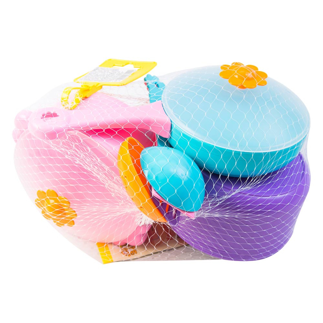 Дитячі кухні та побутова техніка - Ігровий набір Посуд Ромашка Wader 12 елементів (39143)#2