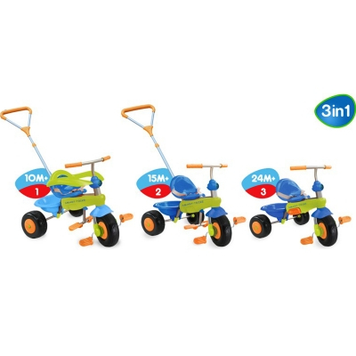 Велосипеди - Велосипед Smart Trike Cookie 3 в 1 жовто-червоно-синій (6022800)#2