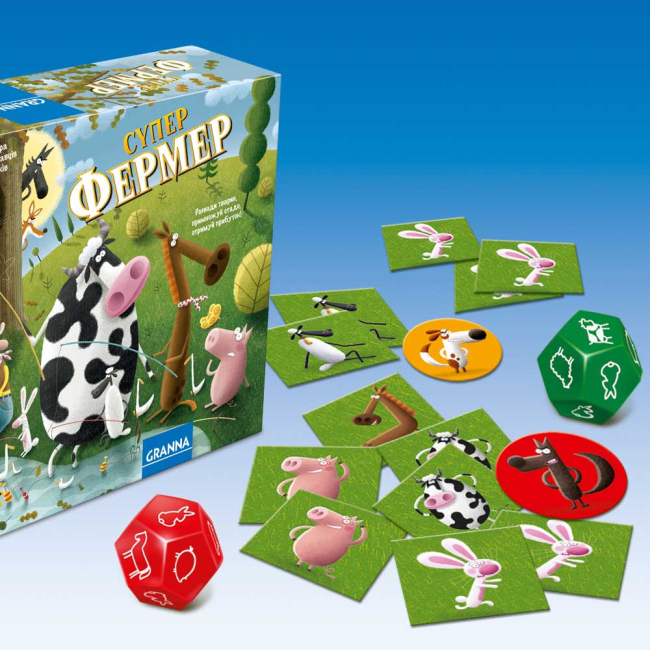 Настольные игры - Настольная игра Granna Суперфермер в стиле Ранчо (81756)#2