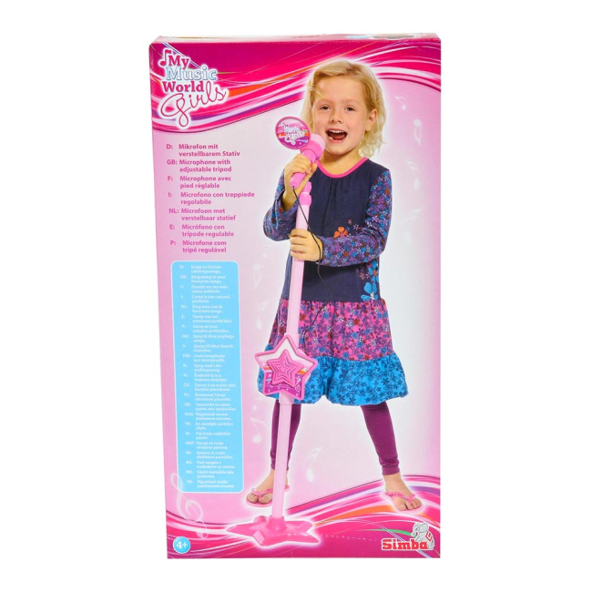 Музичні інструменти - Музичний інструмент Мікрофон Дівочий стиль з роз'ємом для МР3 плеєра Simba (6830691)#2