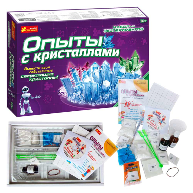 Научные игры, фокусы и опыты - Набор для экспериментов Ranok Creative Опыты с кристаллами (12114002Р) (12114002P)#2