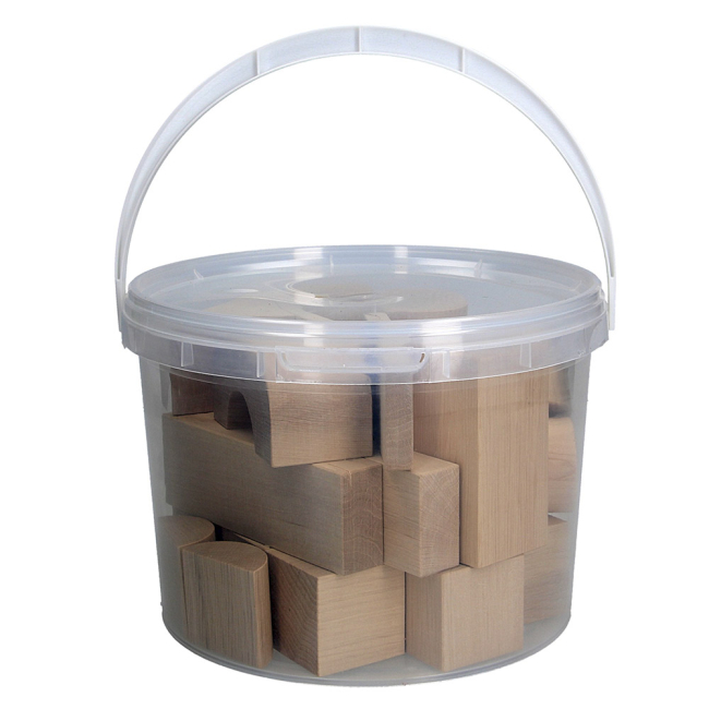 Блокові конструктори - Дерев'яний конструктор Komarov TOYS Будівельник Еко (А316)#2