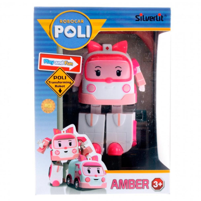Фігурки персонажів - Фігурка Poli Robocar Міні трансформер Eмбер (83047)#2