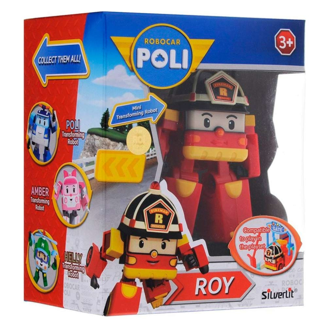 Фигурки персонажей - Фигурка-трансформер Poli Robocar Рой (83049)#4