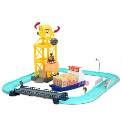 Фигурки персонажей - Игровой набор Грузовой порт с разводным мостом Poli Robocar (83083)#2