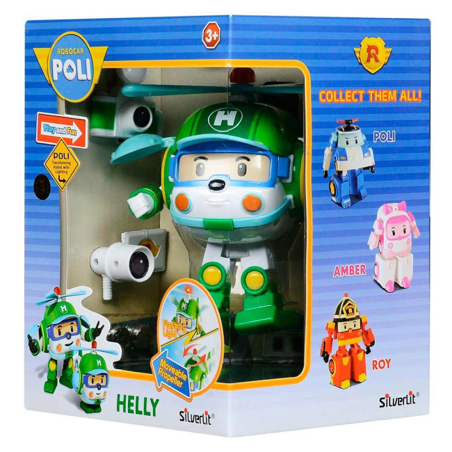 Трансформери - Іграшка Хеллі трансформер з підсвічуванням Poli Robocar (83096)#2