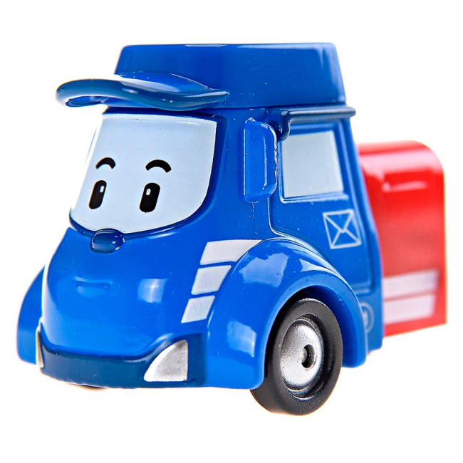 Фігурки персонажів - Фігурка Robocar Poli Пості поштова металева машина 6 см (83178)#3