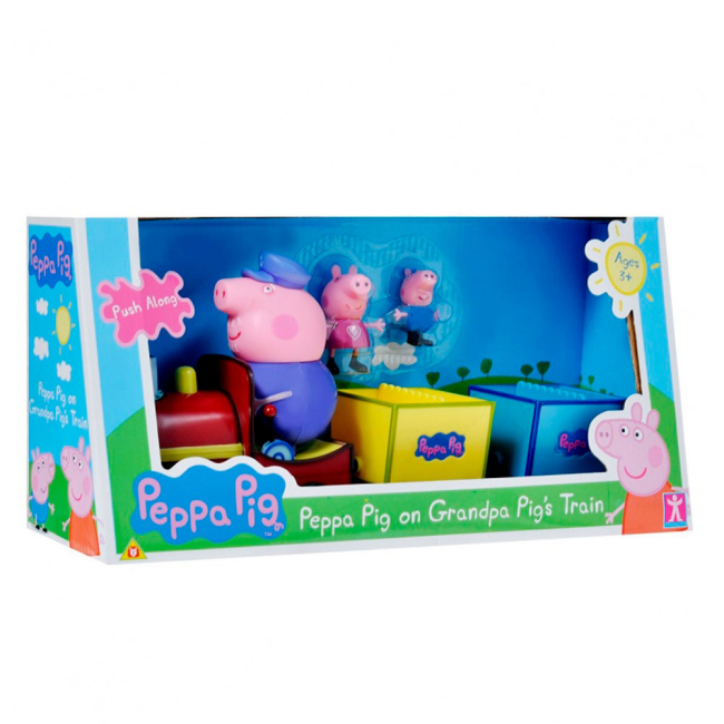 Фигурки персонажей - Игровой набор Peppa Pig Паровозик дедушки Пеппы (20829)#2