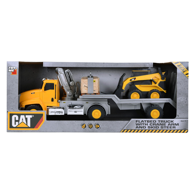 Транспорт и спецтехника - Игровой набор Подъемный кран с мини-погрузчиком CAT (34800)#2