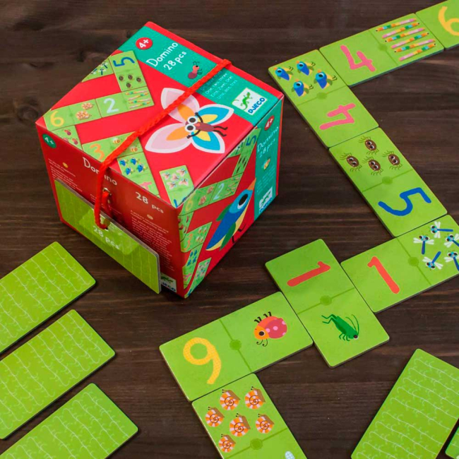 Настільні ігри - Гра настільна DJECO Доміно Один Два Три (DJ08168)#5