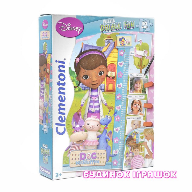 Пазли - Зростомір-пазл Clementoni MAXI Доктор Плюшева 30 елементів (20306)#2