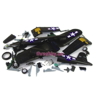 Конструкторы с уникальными деталями - Сборная модель Самолет F4U Black Corsair 4D Master (26906)#4