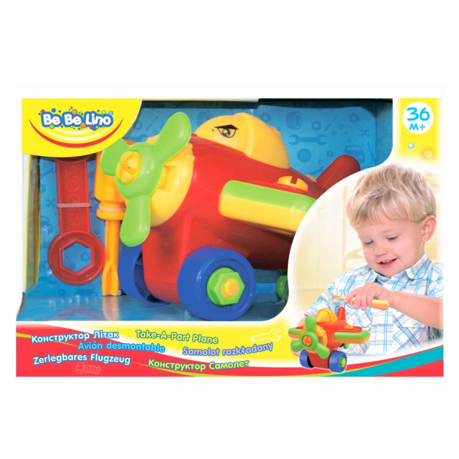 Конструктори з унікальними деталями - Конструктор Bebelino Літак (57015)#2