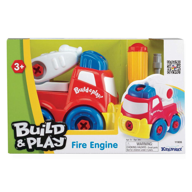 Машинки для малышей - Конструктор Keenway «Строй и играй. Пожарная машина» (K11935)#2
