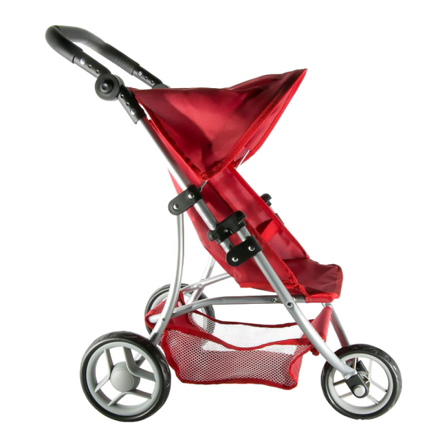 Транспорт и питомцы - Трехколесная коляска для кукол красная (82914)#3