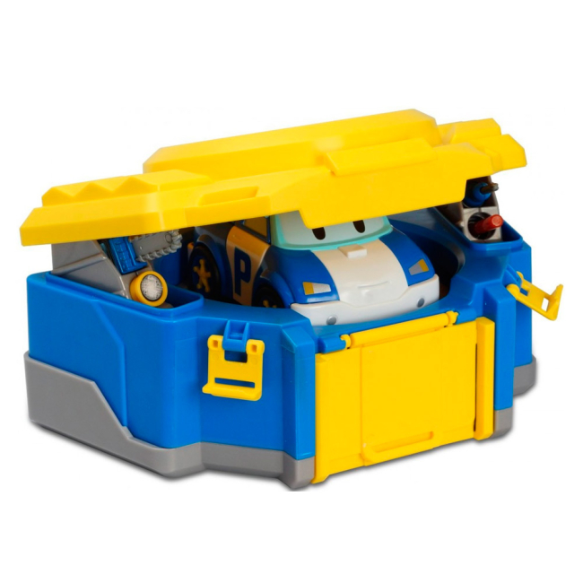Фигурки персонажей - Игровой набор Poli Robocar Кейс трансформер Поли с гаражом (83072)#2