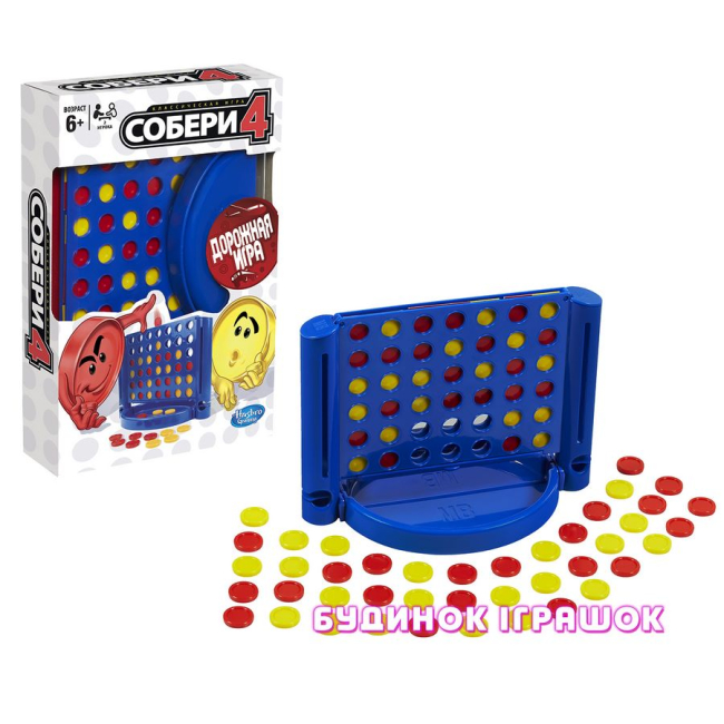Настольные игры - Настольная игра Собери 4 (дорожная версия) (A6548)#3