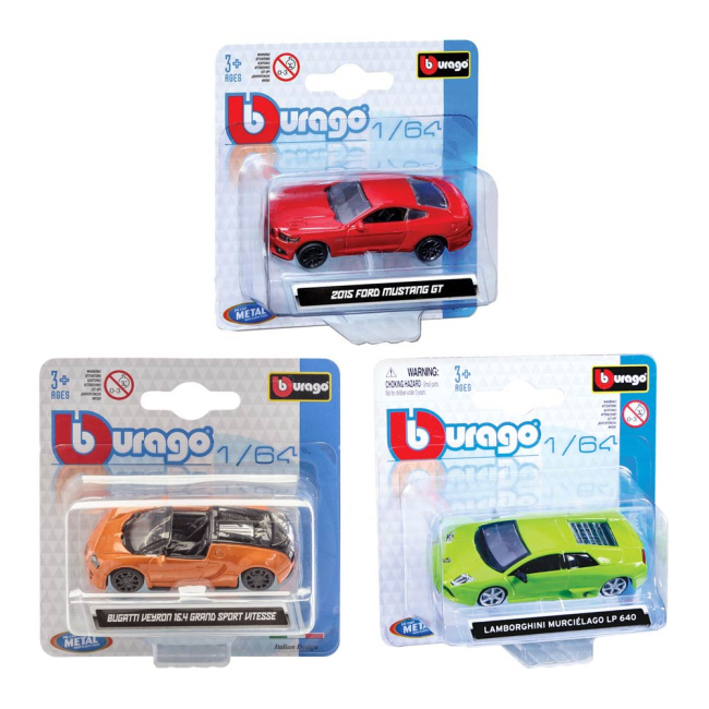 Автомодели - Автомодель Мини модели в диспенсере Bburago в ассортименте Bburago 1:64 (18-59000)#2