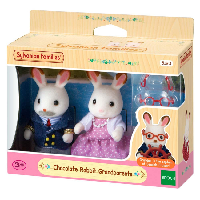 Фигурки животных - Набор Дедушка и Бабушка Шоколадного Кролика Sylvanian Families (5190)#3