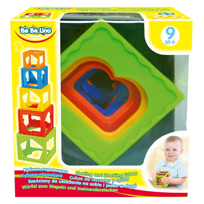 Развивающие игрушки - Пирамидка Bebelino Кубики (57028)#2