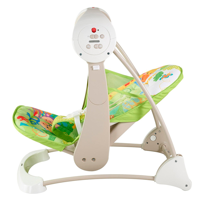 Дитячі ліжечка, люльки та колисальні центри - Колиска-гойдалка Fisher-Price Тропічні друзі автоматична (CCN92)#2