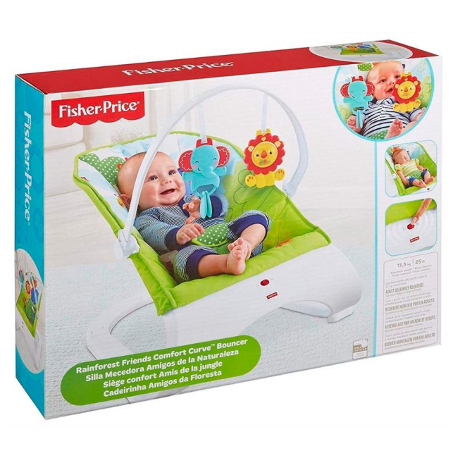 Дитячі ліжечка, люльки та колисальні центри - Колиска-гойдалка Fisher-Price Тропічні друзі автоматична (CCN92)#3