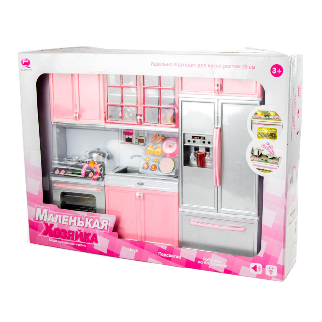 Мебель и домики - Кукольная кухня Qunfeng toys «Маленькая хозяюшка» (26210Р/R)#2