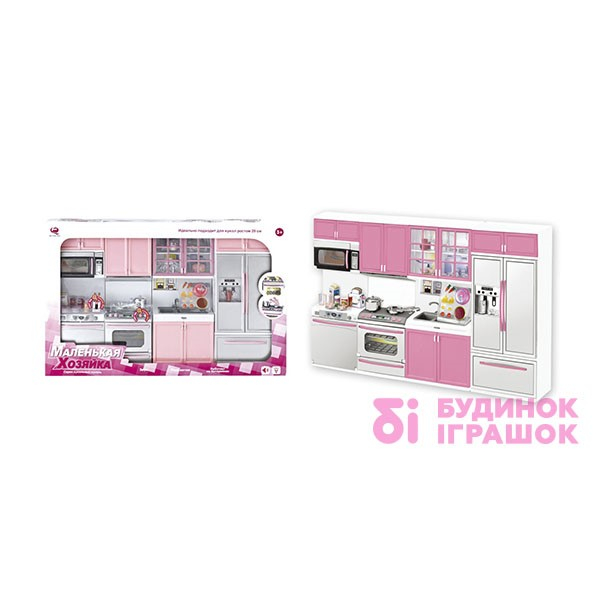 Мебель и домики - Кукольный набор Маленькая хозяюшка QunFeng Toys розовая (26211Р/R)#2