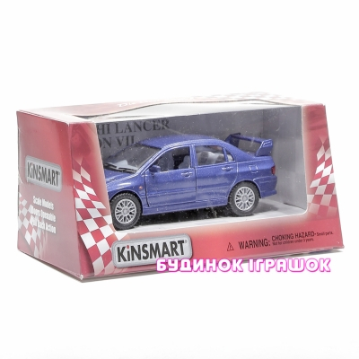 Автомоделі - Іграшка машина металева інерційна Kinsmart Mitsubishi Lancer Evolution VII у кор (KT5052W)#2