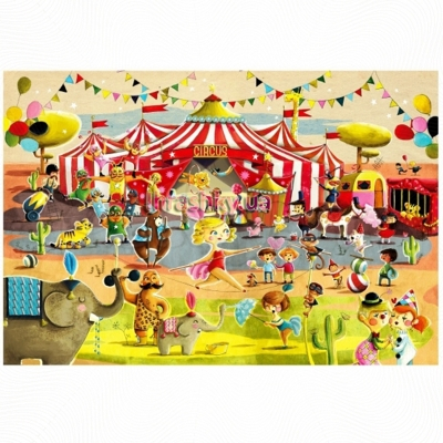 Пазлы - Пазл в чемодане Janod Цирк элемента (J02874)#2