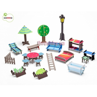 Мебель и домики - 3D-набор Krooom Кукольный дом Мюриэль (K-304)#4