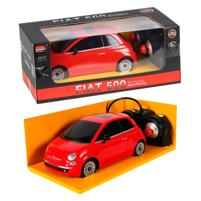 Радіокеровані моделі - Автомодель MZ Fiat 500 на радіокеруванні 1:18 асортимент (27034)#2