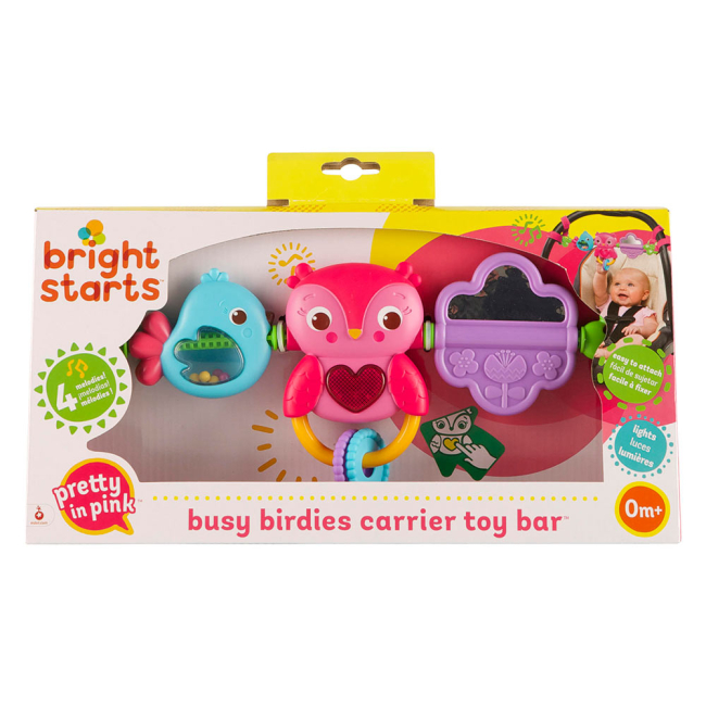 Підвіски, мобілі - Ігровий музичний набір Веселий пташки Bright Starts (52159)#2