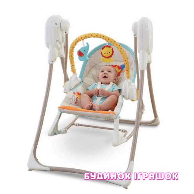 Крісла-качалки - Масажне крісло-гойдалка Делюкс 3 в 1 Fisher-Price (BFH07)#5