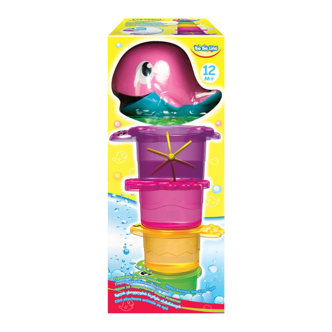 Игрушки для ванны - Пирамидка Bebelino Жители водоемов (57047)#2